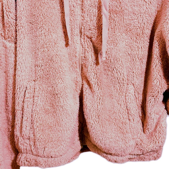 Aeropostle Sherpa Fleece Oversized Full-Zip Hoodie - Picture 8 of 15